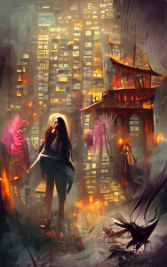 Urban Fantasy in Dark Fantasy Wombo Dream AI